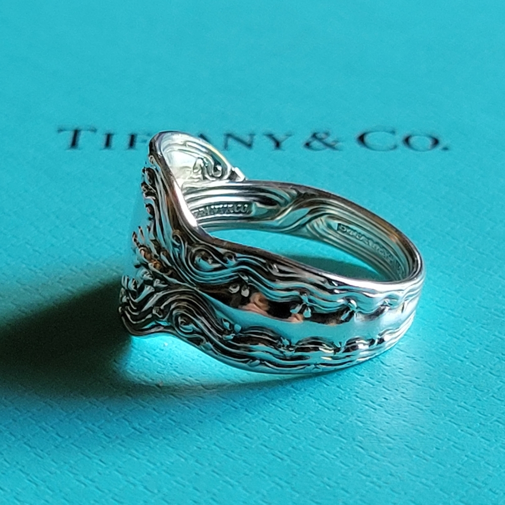 1890 Tiffany &Company Broom Corn Spoon Ring in Sterling Silver #69 - Picture 5 of 17